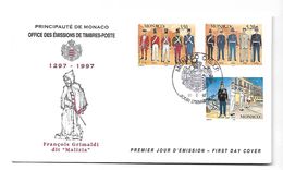 Monaco FDC 1997  François Grimaldi - Covers & Documents