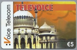 DE.- TELEFONKARTE. Voice Telecom. TELEVOICE. €5. Serie Nummer: 100448008494 - Cellulari, Carte Prepagate E Ricariche
