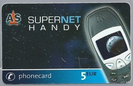 DE.- TELEFONKARTE. Phonecard 5EUR. AS SUPERNET HANDY. - Cellulari, Carte Prepagate E Ricariche