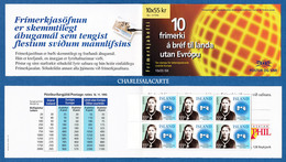 ISLAND ICELAND 1996  EUROPA FAMOUS WOMEN  COMPLETE BOOKLET NEW UNUSED FACIT H 31 - Postzegelboekjes