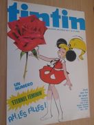 Page De Revue Des Années 70/80 : COUVERTURE TINTIN : L'ETERNEL FEMININ - Modeste Et Pompon