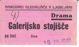 0604    THEATER   DRAMA   NG LJUBLJANA  1940 - Teatro & Disfraces