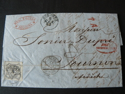 1853  COMMERCIAL LETTER FROM ITALY TO FRANCE WITH POSTAGESTAMP OF  8 BAJ ..//..8 BAJ SI LETTERA COMMERCIALE X FRANCIA - ...-1929 Vorphilatelie