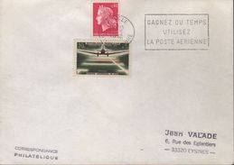 Lettre  Flamme Secap 87 L'Isle 28-5 1976 O= " Gagnez Du Temps Utilisez La Poste Aérienne" Concordante - 1927-1959 Lettres & Documents