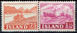 ICELAND  #   FROM 1952 STAMPWORLD 276-77 - Oblitérés