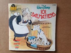Disney - Livre-disque Vinyle 45 Tours - Les 101 Dalmatiens (1980) - Enfants