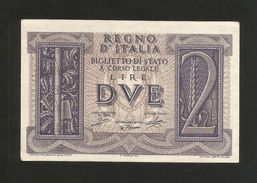 ITALIA - REGNO D' ITALIA - 2 Lire IMPERO (Decr. 14/11/1939) VITTORIO EMANUELE III - Regno D'Italia – 2 Lire