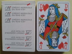 CREDIT AGRICOLE DU SUD-OUEST. Jeu Usagé De 32 Cartes Dans Sa Boite Cartonnée - 32 Cards