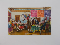 USA.POST CARD.THE SIGNING OF THE INDEPENDENCE. - Autres & Non Classés