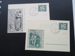 1961 Lagerpost Bexbachtal. SSt. Zeltlagerplatz Bexbachtal. Bendorf Rhein. Deutsche Pfadfinderschaft. 2 Karten. Boy Scout - Lettres & Documents