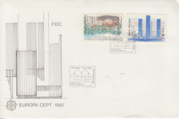 Enveloppe   FDC  1er  Jour   FINLANDE   Paire    EUROPA    1987 - 1987