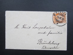 Norwegen 1916 Minibrief / Sehr Kleiner Brief. 9,5x6cm. Interessant?? - Covers & Documents