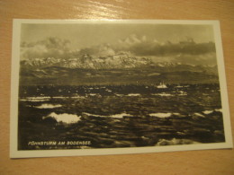 BODENSEE Fohnsturm Lake Post Card Bavaria Schwaben Lindau Germany - Wasserburg (Bodensee)