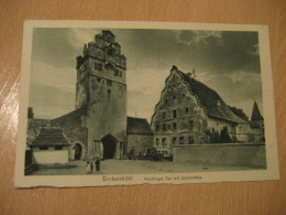 DINKELSBUHL Dinkelsbuel Nordlinger Tor Mit Stadtmuhle Post Card Bavaria Mittelfranken Ansbach Germany - Dinkelsbuehl