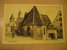 DINKELSBUHL Dinkelsbuel Kapelle Am Segringertor Post Card Bavaria Mittelfranken Ansbach Germany - Dinkelsbuehl