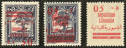 ** Variétés. Nos 116a, 116b, 116c. - TB - Altri & Non Classificati