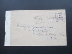 Irland 1945 Zensurbrief Luimneach - Eureka Springs Ark. USA. Opened By Examiner 9017 P.C. 90 - Brieven En Documenten