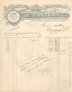 Facture Commerciale Ancienne/Manufacture De Confection Et Lingerie/J LAVIGNE/ Bordeaux/Place Du Palais /1907   FACT286 - Kleding & Textiel