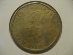 500 Pesetas 1989 SPAIN Juan Carlos I & Sofia Coin - 500 Peseta