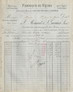Facture & Lettre Commerciale Anciennes/RENARD & GARNIER/ Mérinos/Fabrique De REIMS/ Marne /1893      FACT294 - Kleding & Textiel
