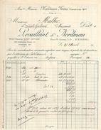 Facture Commerciale Ancienne/Levaillant & Nordman/SAINT ETIENNE/Loire// 1920      FACT297 - Kleding & Textiel