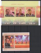 Guinée 2013 Johnny Hallyday Feuillet Et Bloc Officiel Neufs ** - Other Products