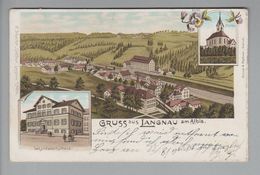 AK CH ZH Langnau Am Albis 1900-12-04 Litho Kissel&Rettner (J.Schacher Coiffeur) - Langnau Am Albis 