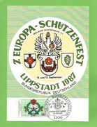 BRD 1987 Mi.Nr. 1330 , Europa-Schützenfest In Lippstadt - Maximum Card - Stempel Bonn  - 20.08.1987 - 1981-2000