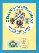 BRD 1987 Mi.Nr. 1330 , Europa-Schützenfest In Lippstadt - Fidacos Maximum Card - Stempel Bonn  - 20.08.1987 - 1981-2000