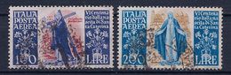 ITALIE - PA 129/130 PAIRE SAINTE CATHERINE OBL USED COTE 80 EUR - Poste Aérienne