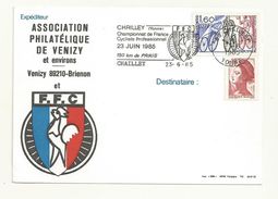 CHAMPIONNAT DE FRANCE CYCLISTE PROFESSIONNEL   CHAILLEY  23/06/1985 - Ciclismo