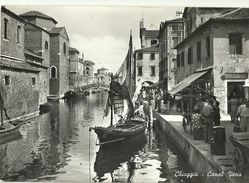 351 - "CHIOGGIA - CANAL VENA "  -  CARTOLINA  ANIMATA -  SPEDITA - Chioggia