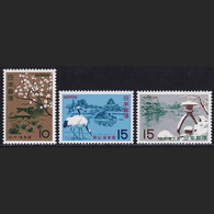 Japan 1967-67 Famous Garden Series Set Of 3 MNH (jjc0453-5) - Neufs