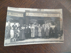 Carte Photo à Re Situer La Midinette A La Renommée Du Bon Café Devanture Commerce Animée - Photos