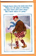 F036, Humour, Illustrateur, Fantaisie, 2225, Homme En Kilt, Chaussettes écossaises, Béret, Canne, Non Circulée - Mc Gill, Donald