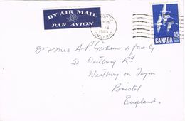 26983. Carta Aerea TORONTO (canada) 1985 To England - Cartas & Documentos