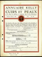 ANNUAIRE KELLY DES CUIRS ET PEAUX- PRIX DES ANNONCES- DOCUMENT RECTO-VERSO POUR ILES BRITANIQUES- 1925- 2 SCANS - Verenigd-Koninkrijk