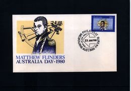 Australia 1980 Matthew Flinders FDC - Storia Postale