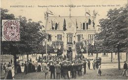 Fondettes - Réception à L'Hôtel De Ville Des Délégués Pour L'inauguration De La Gare (18 Août 1907) - Fondettes