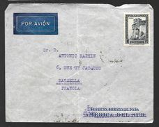 Espagne Lettre Par Avion  Septembre 1937 Départ Barcelone  Vers Marseille - Barcellona