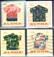 United States 2012 Aloha Shirts Sc #4597,98,4600,01 - Mi 4783,84,86,87 - 4v  - Used - Usati