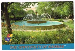 V1289 Lawrence - University Of Kansas - Chi Omega Fountain / Non Viaggiata - Lawrence