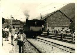 110118 PHOTO Années 1960 1970 SUISSE FRIBOURG BULLE Train Loco - Train Chemin De Fer Gare Locomotive - Bulle