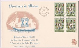 Macau, 9-03-1954, FDC Centenário Do Selo - FDC