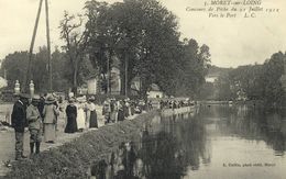 CPA (peche) MORET SUR LOING Concours De Peche Du 21 Juillet 1912 Vers Le Port( B Bur  ) Parfait Eta - Pêche