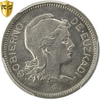 Monnaie, SPAIN CIVIL WAR, EUZKADI, Peseta, 1937, Bruxelles, PCGS, MS66, FDC - Nationalist Location