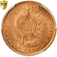 Monnaie, Cameroun, 50 Centimes, 1943, Pretoria, PCGS, MS66RD, FDC, Bronze, KM:6 - Cameroon