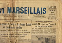 ** JOURNAL ** LE PETIT MARSEILLAIS ** 2ème ÉDITION DU ** DIMANCHE 10 MAI 1931 ** - Le Petit Marseillais