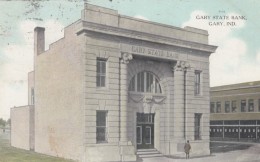 Gary Indiana, Gary State Bank Building, Architecture, C1900s Vintage Postcard - Gary