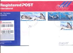 2001.. Australia, The Letter Sent By Registered Air-mail Post To Moldova - Brieven En Documenten